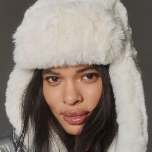 Anthropologie Nookie London Fur trapper hat
